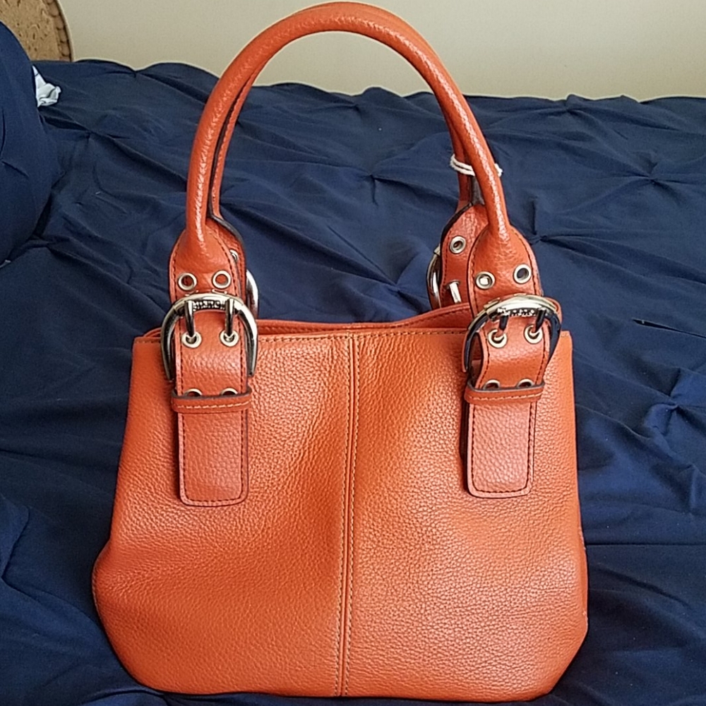 Burnt orange handbag